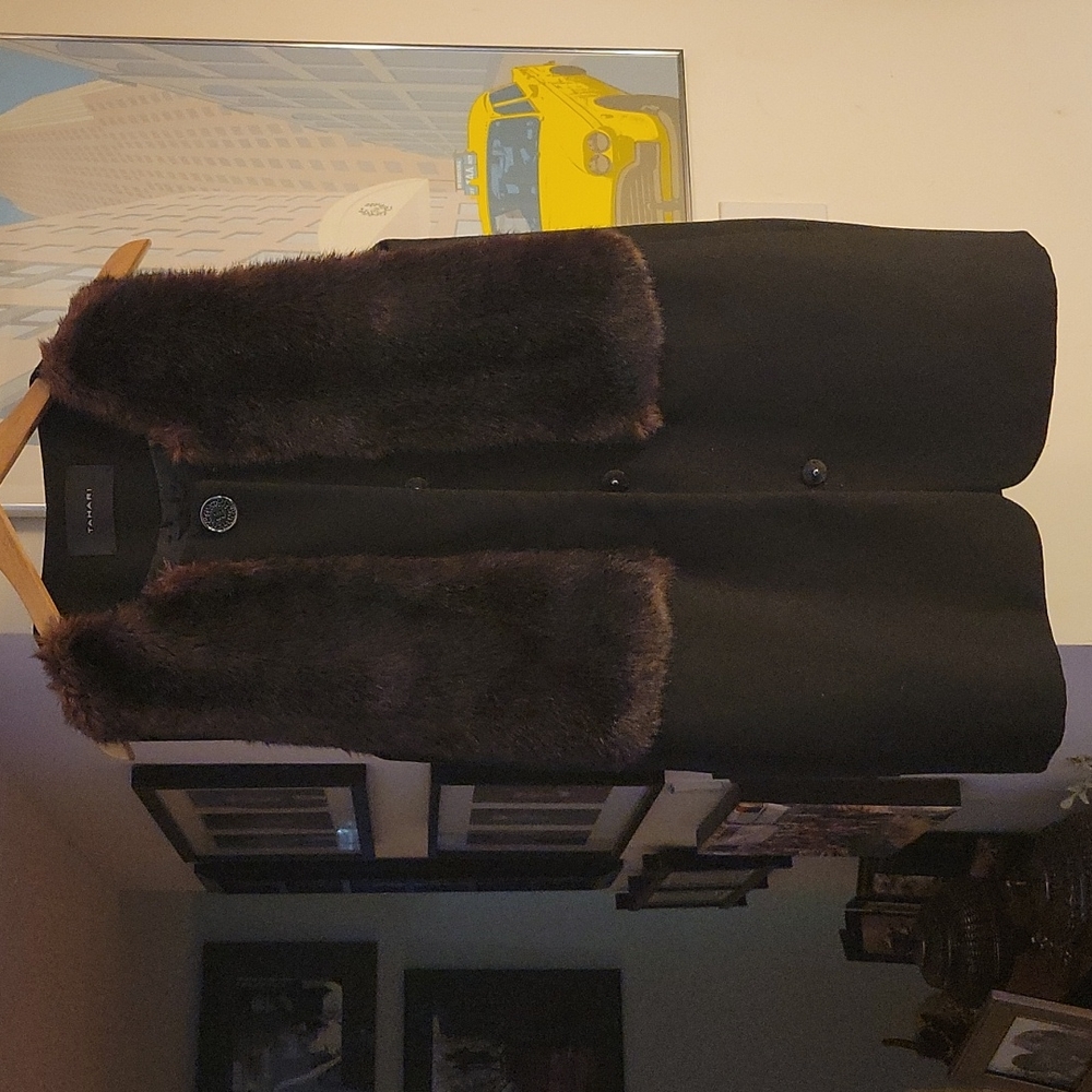 Black long vest/coat